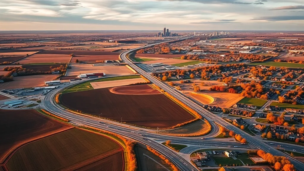 Aerial view of Ankeny, IA showing the local landscape and terrain relevant to aerial imaging operations