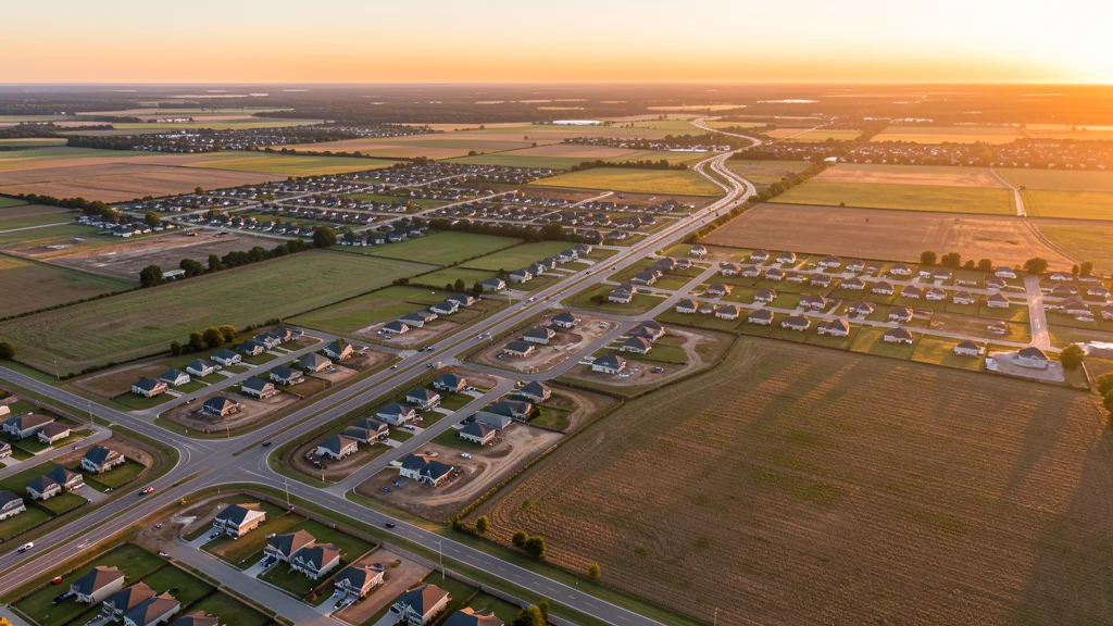 Aerial view of Atoka, TN showing the local landscape and terrain relevant to aerial imaging operations