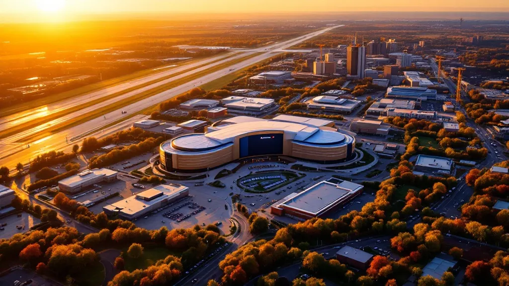 Aerial view of Bloomington, MN showing the local landscape and terrain relevant to aerial imaging operations