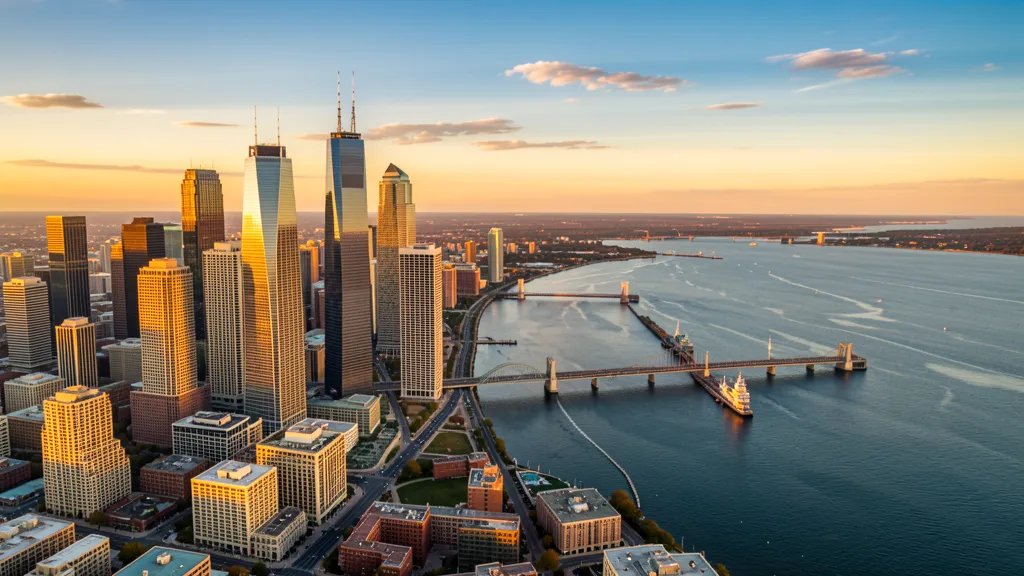 Aerial view of Chicago, IL showing the local landscape and terrain relevant to aerial imaging operations