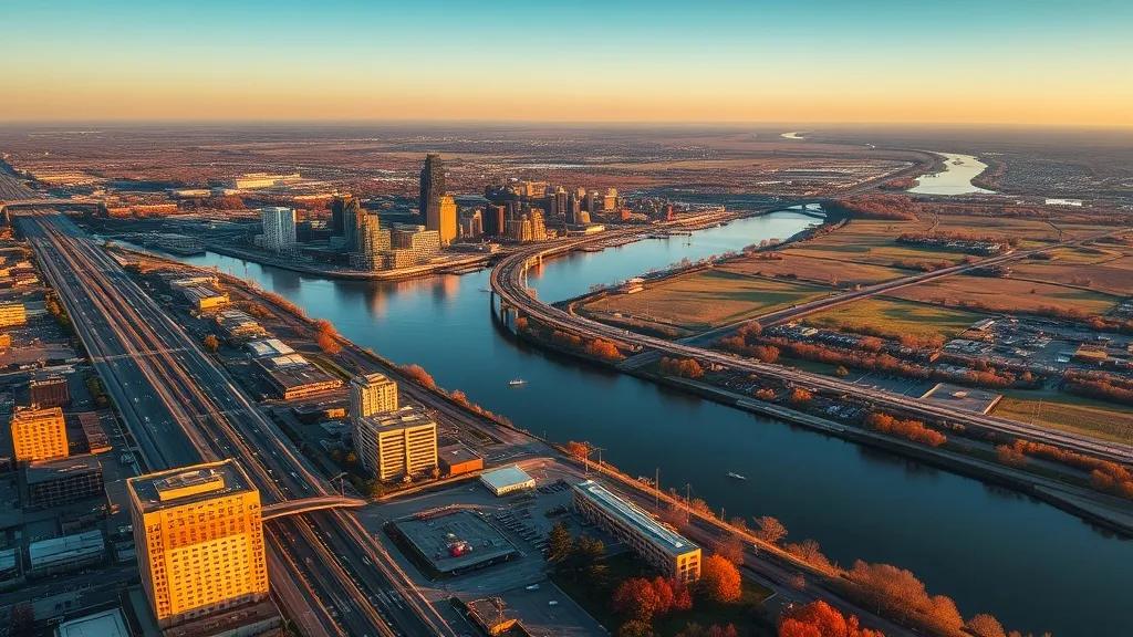Aerial view of Grove City, OH showing the local landscape and terrain relevant to aerial imaging operations