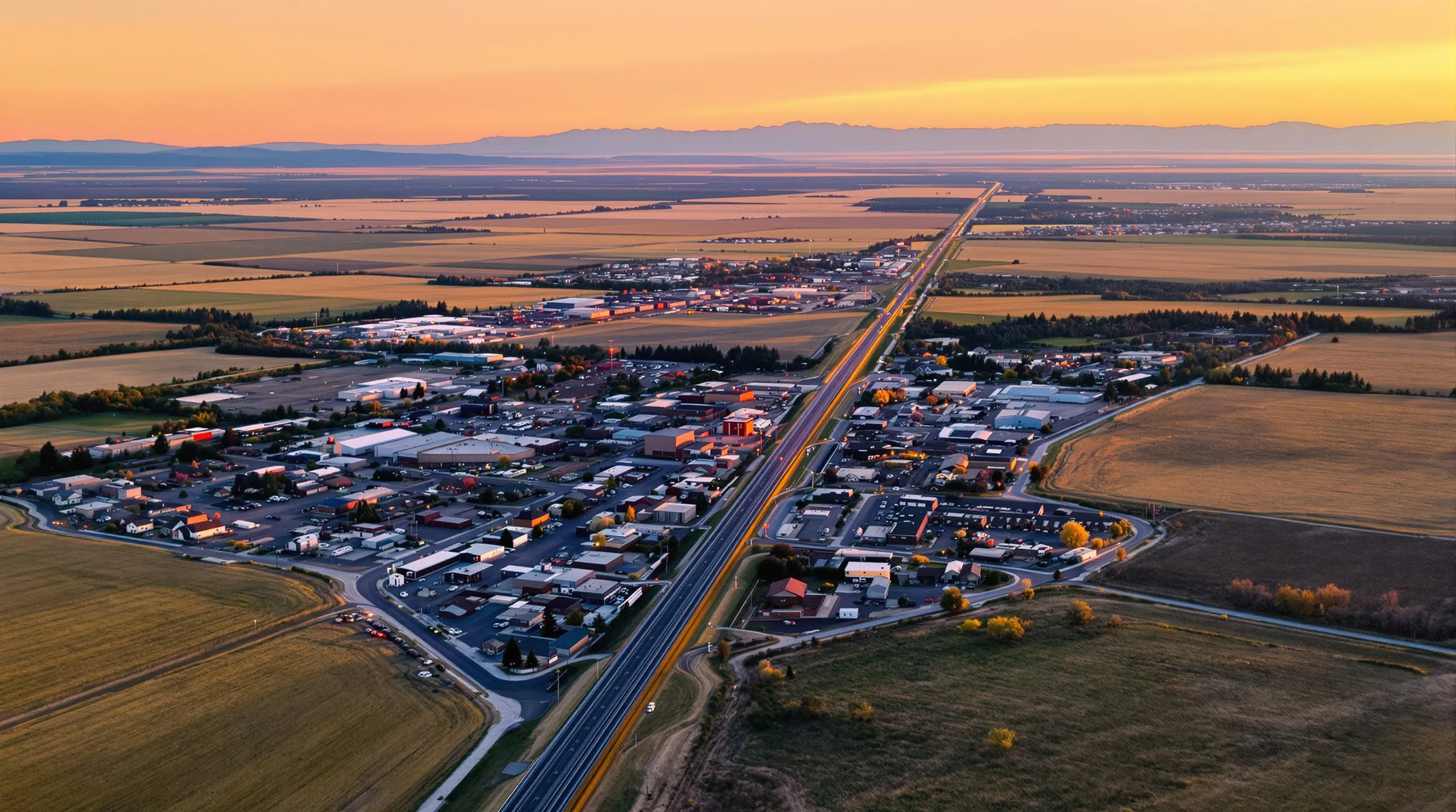 Aerial view of Havre, MT showing the local landscape and terrain relevant to aerial imaging operations