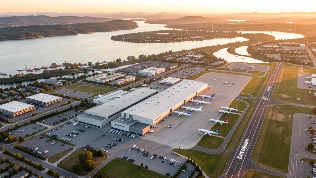 Aerial view of Renton, WA showing the local landscape and terrain relevant to aerial imaging operations