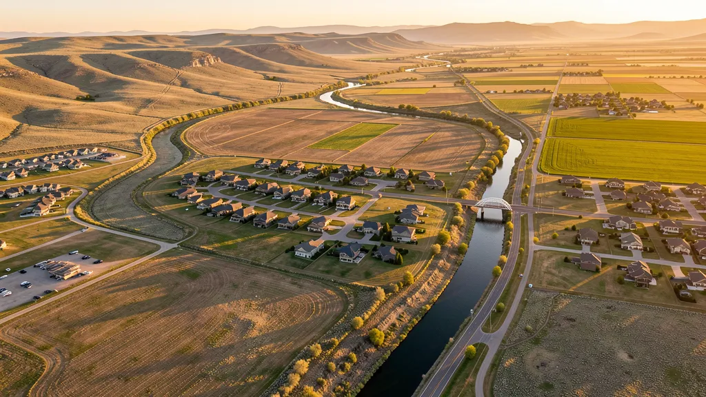 Aerial view of Star, ID showing the local landscape and terrain relevant to aerial imaging operations