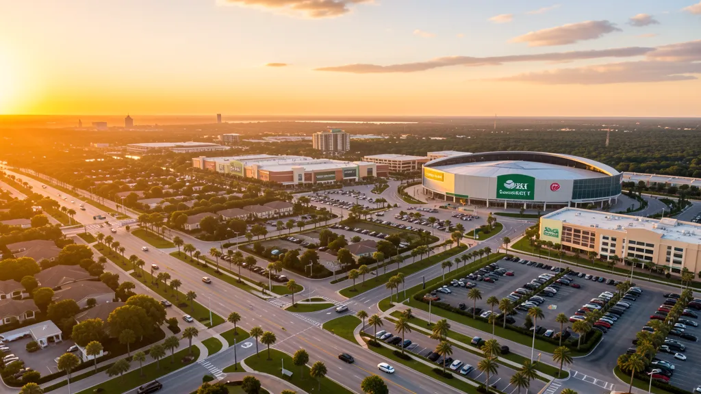Aerial view of Sunrise, FL showing the local landscape and terrain relevant to aerial imaging operations