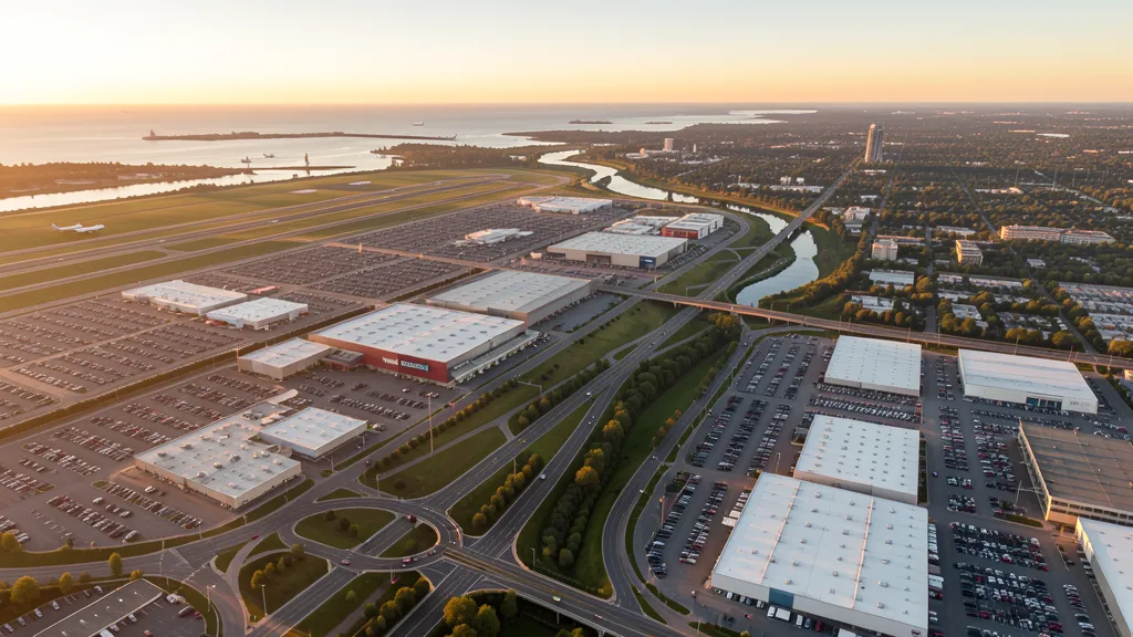 Aerial view of Tukwila, WA showing the local landscape and terrain relevant to aerial imaging operations