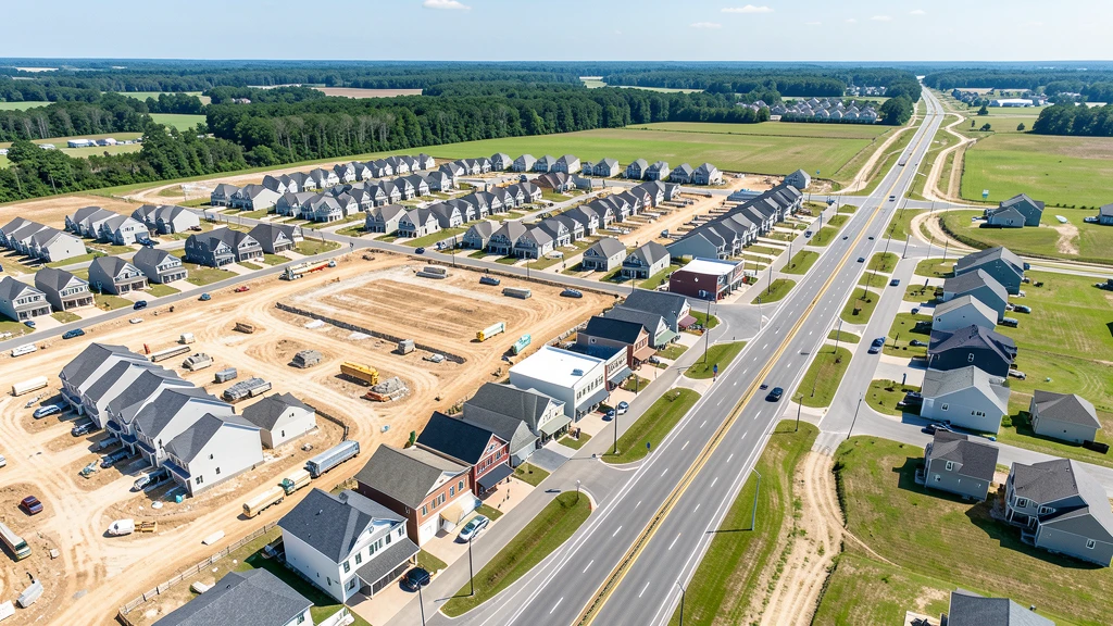 Aerial view of Waxhaw, NC showing the local landscape and terrain relevant to aerial imaging operations